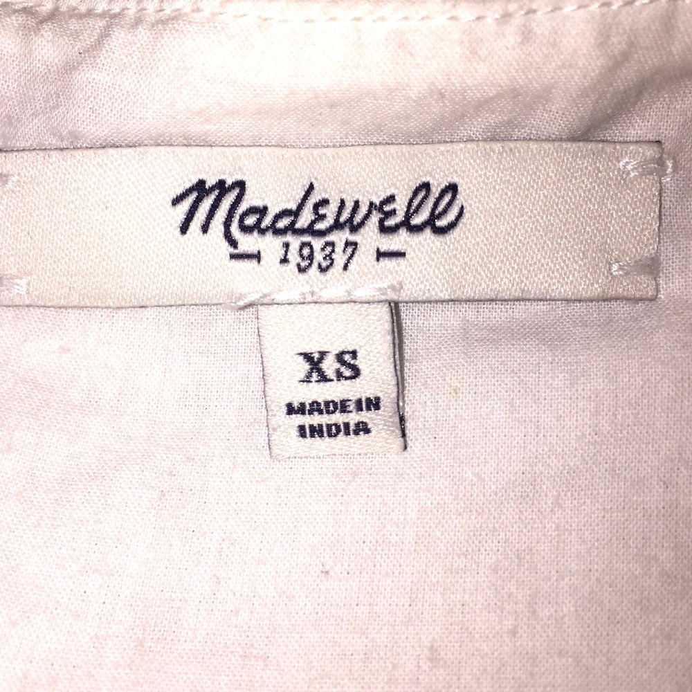 MADEWELL Cabana Jacquard Shift Dress. Sz XS - Picture 5 of 5